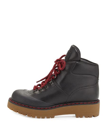 prada linea rossa lace up leather hiking boot|Prada Linea Rossa Lace.